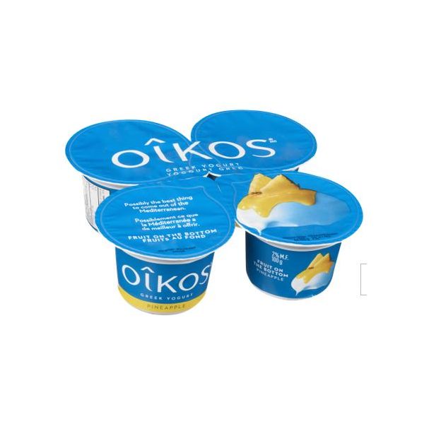 Greek Yogurt 2%m.f. Pineapple | Danone Inc. | Aliments du Québec