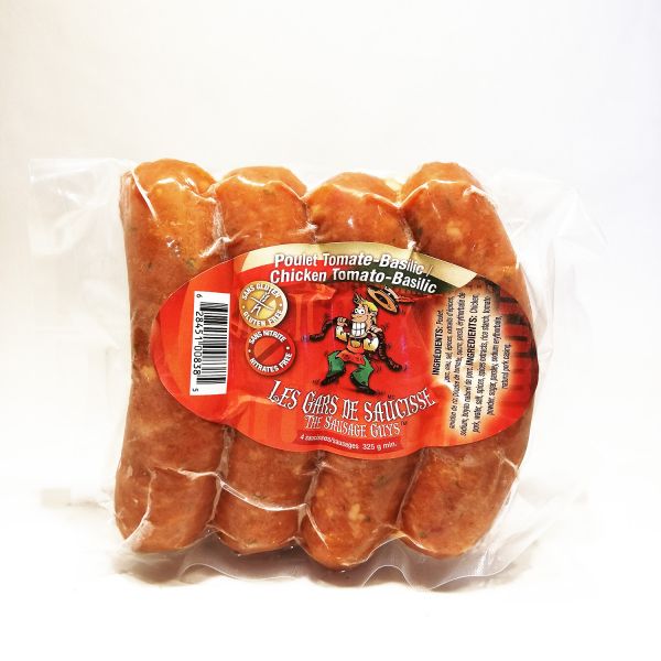 Chicken Tomato Basil Sausage Les Gars de Saucisse 9140 7197 Qc