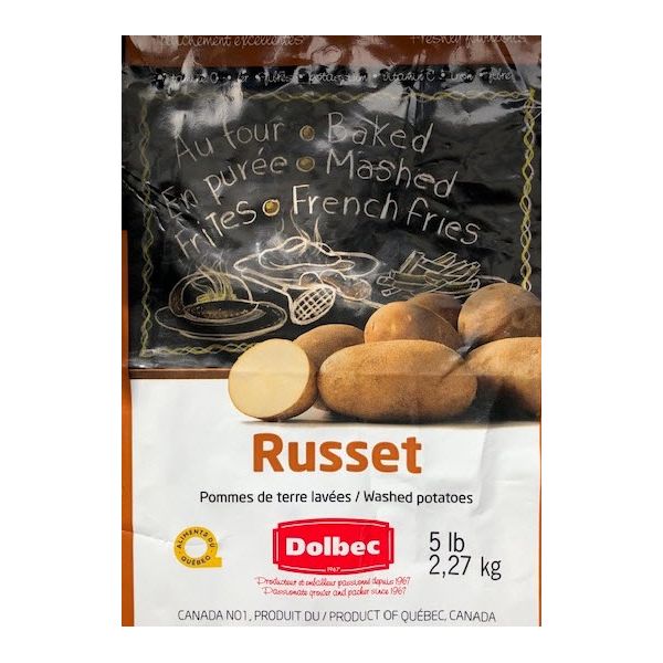 Pommes De Terre Russet | Patates Dolbec Inc. | Aliments Du Québec