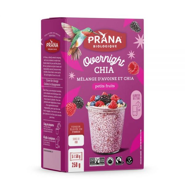 Overnight Chia - Berry Fairy | Prana Biovegan Inc. | Aliments du Québec