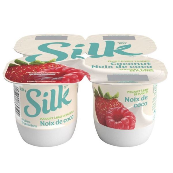 Yogourt à Base de plantes Noix de Coco Fraises Framboises Danone Inc Aliments du Québec