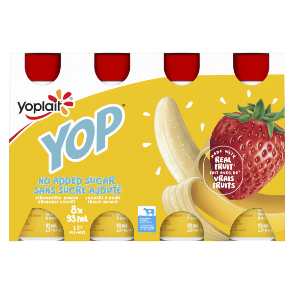 Mini-Yop No Sugar Added Strawberry-Banana, General Mills Canada  Corporation
